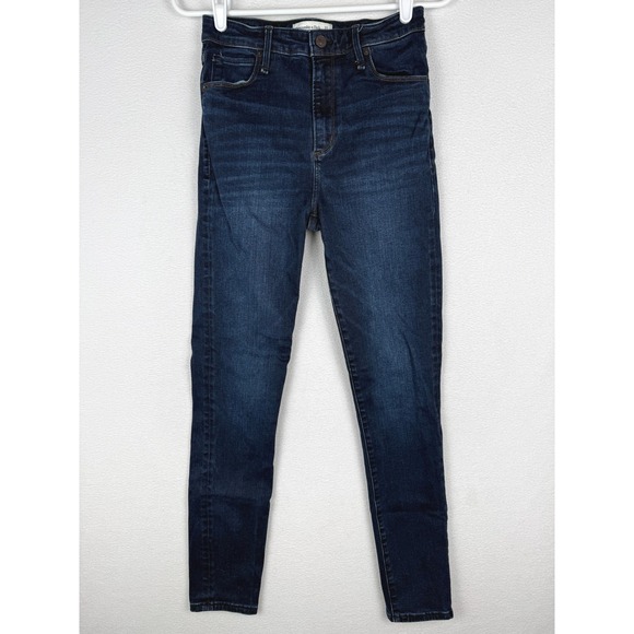 Abercrombie & Fitch Denim - Abercrombie & Fitch Super Skinny Jeans Womens 27/4R Dark Blue High Rise Stretch